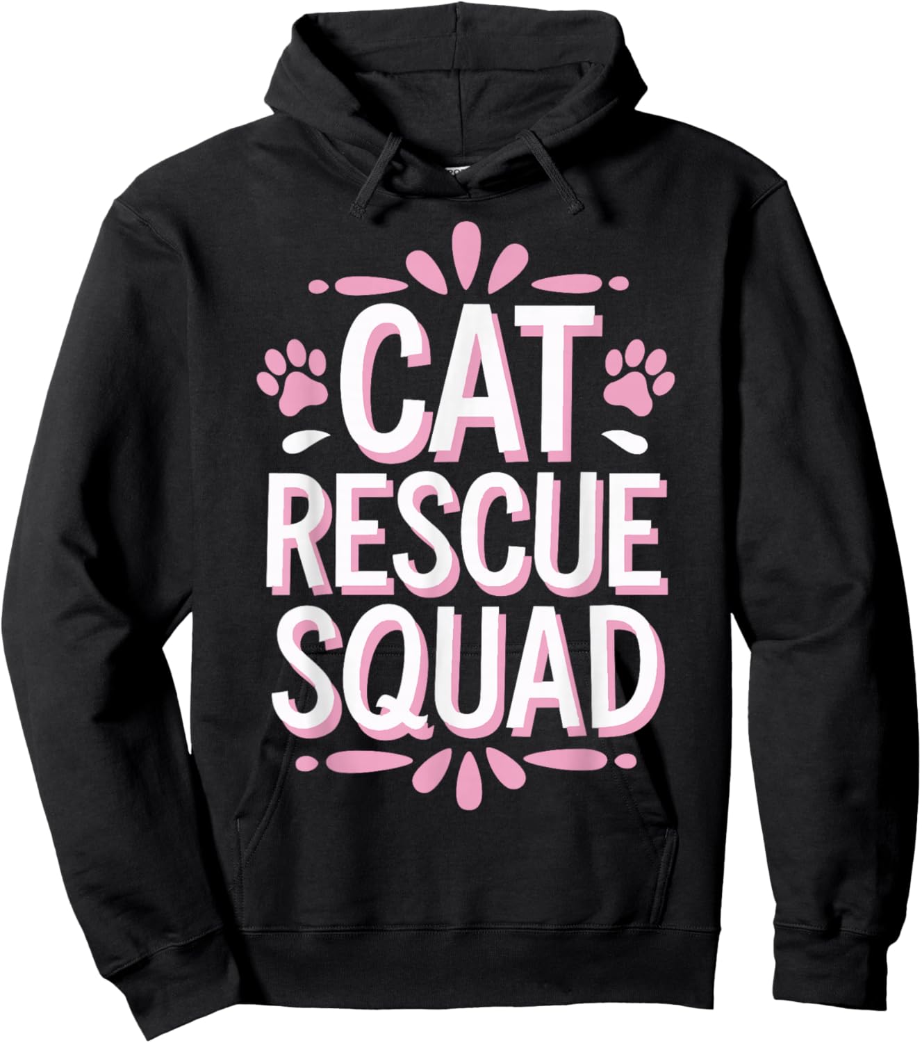 Cat Rescue Squad Animal Shelter Hoodie - Hoodie | Black