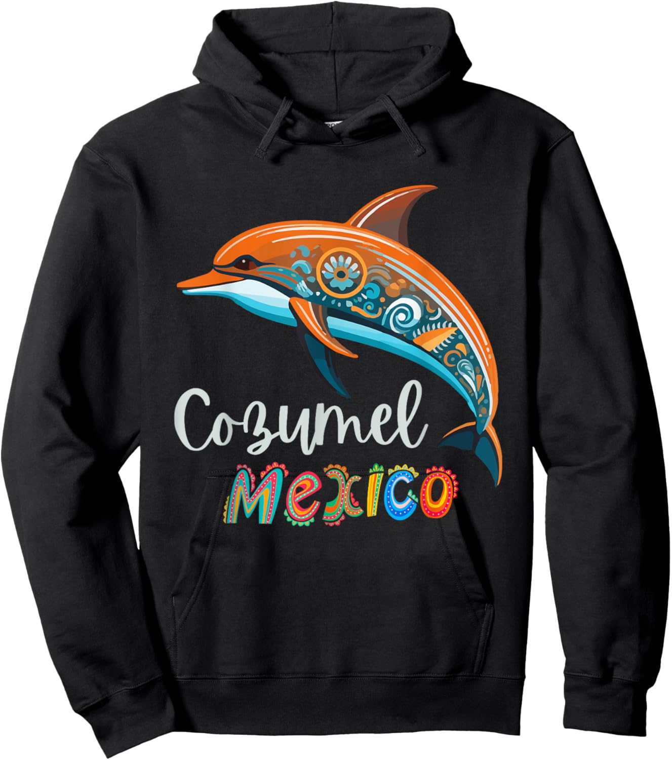 Cozumel Mexico Dolphin Souvenir / Cozumel Hoodie - Hoodie | Black