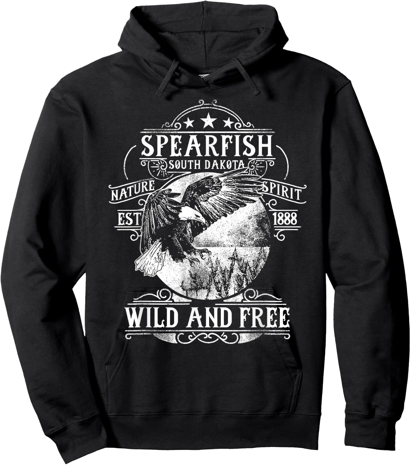 Spearfish South Dakota Hoodie - Hoodie | Black