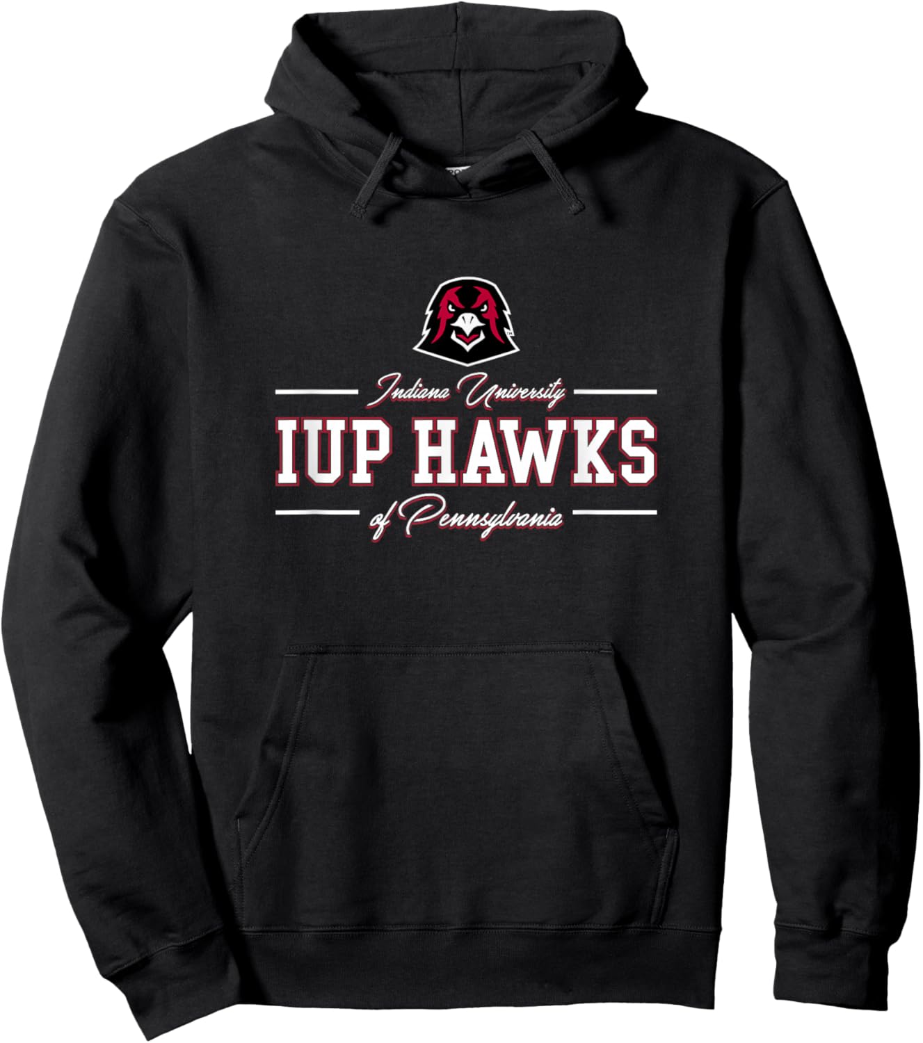 Indiana University Pennsylvania Hawks | IUP NCAA | AA00026 Hoodie - Hoodie | Black