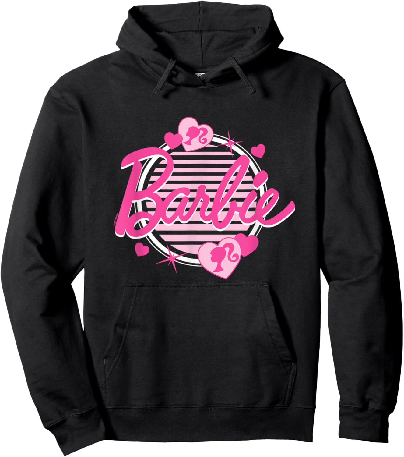 Barbie - Pinkes Logo mit Herzen Hoodie - Hoodie | Black
