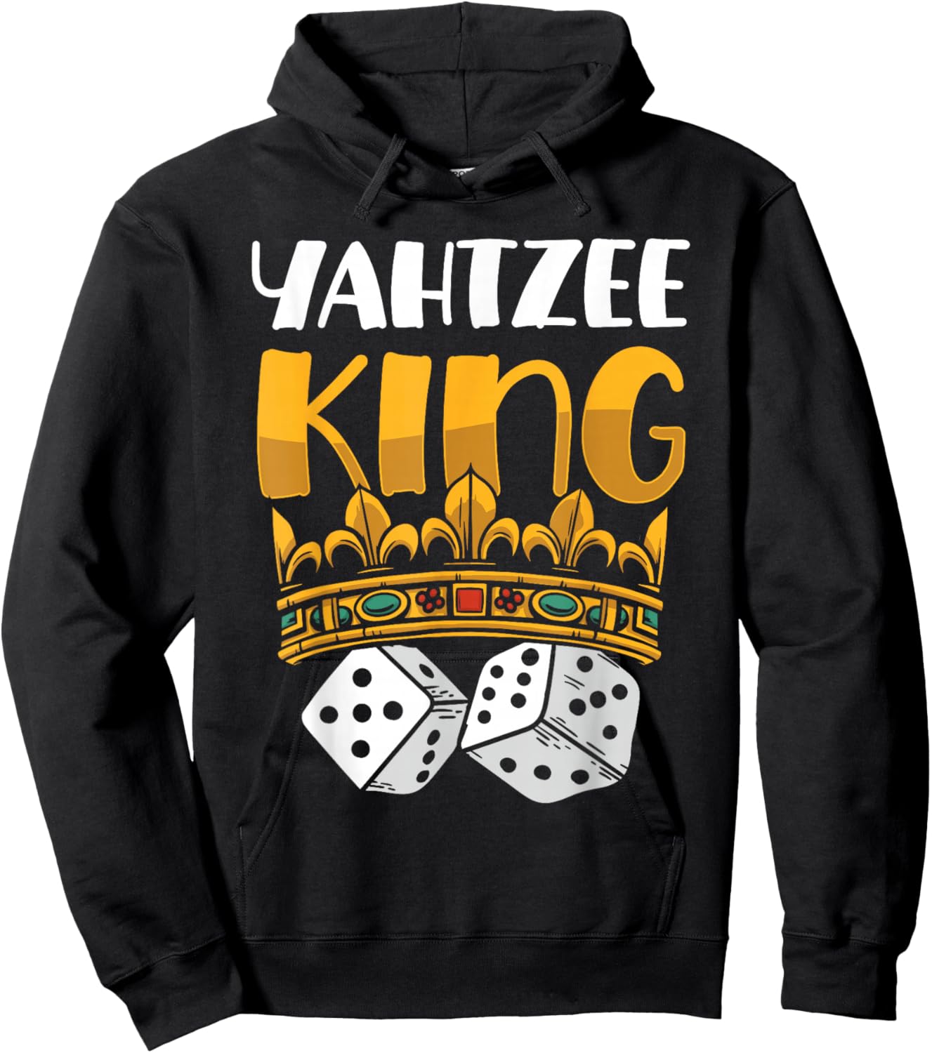 Yahtzee King Game Night Dice Game Hoodie - Hoodie | Black