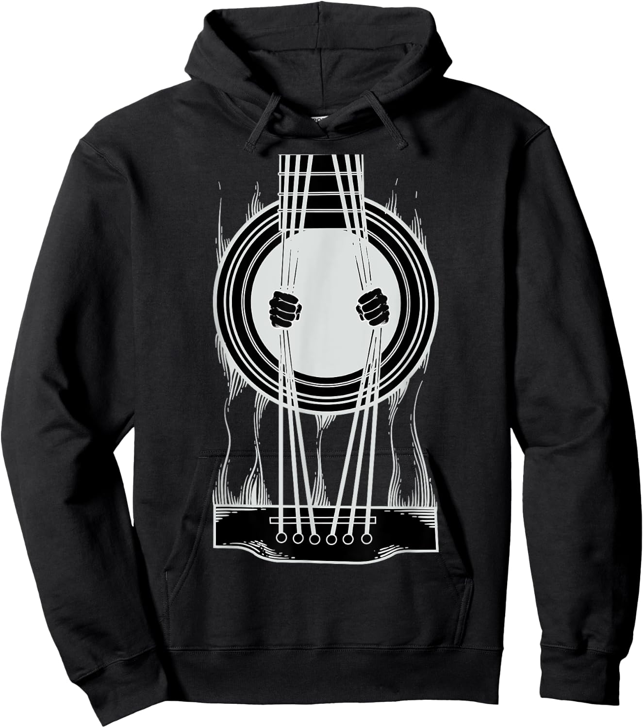 Cool Trapped In A Guitar - Best Gift Guitar Lovers Hoodie - Hoodie | Black
