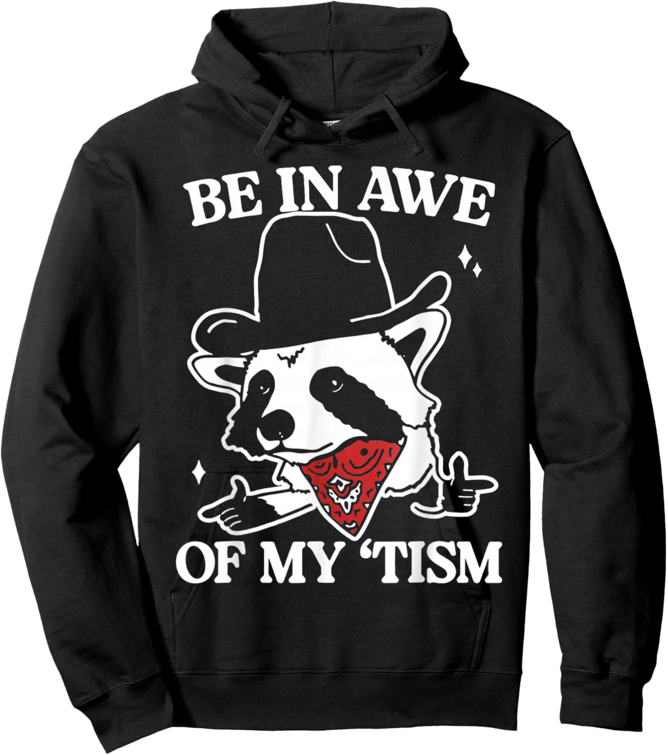 Be in awe of my 'tism retro Hoodie - Hoodie | Black