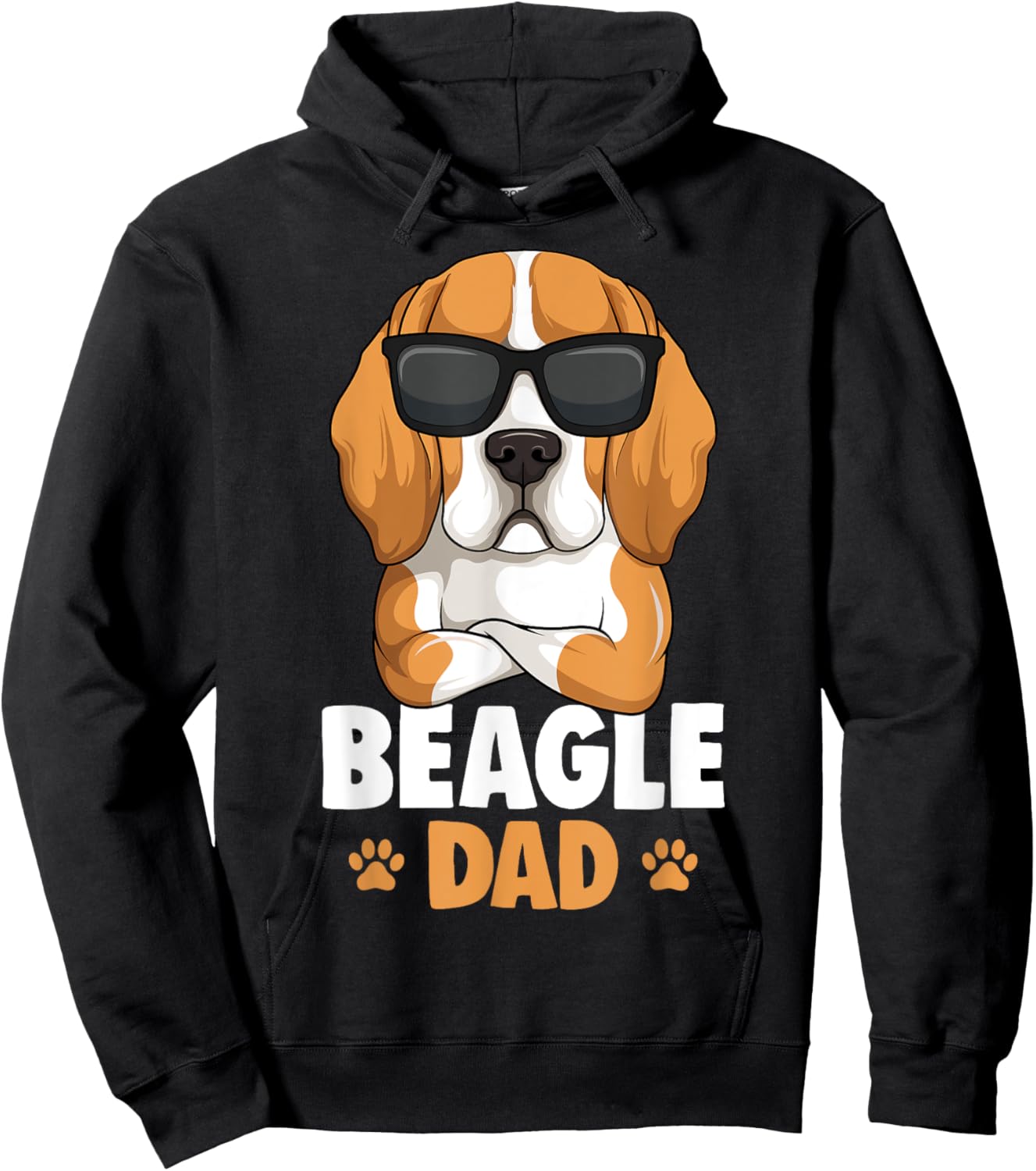 Beagle Dad Dog Father Men Hoodie - Hoodie | Black
