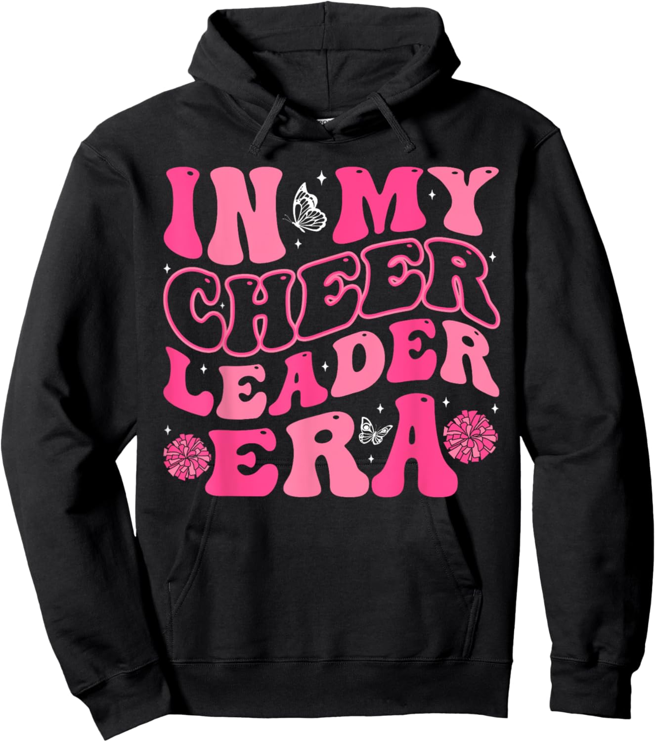 In My Cheerleader Era Cheer Coach Cheerleading Women Girls Hoodie - Hoodie | Black