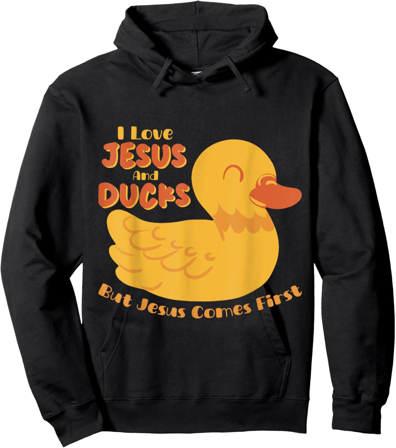 Ducks Lover Christian Religion Faith Jesus Catholic Hoodie - Hoodie | Black