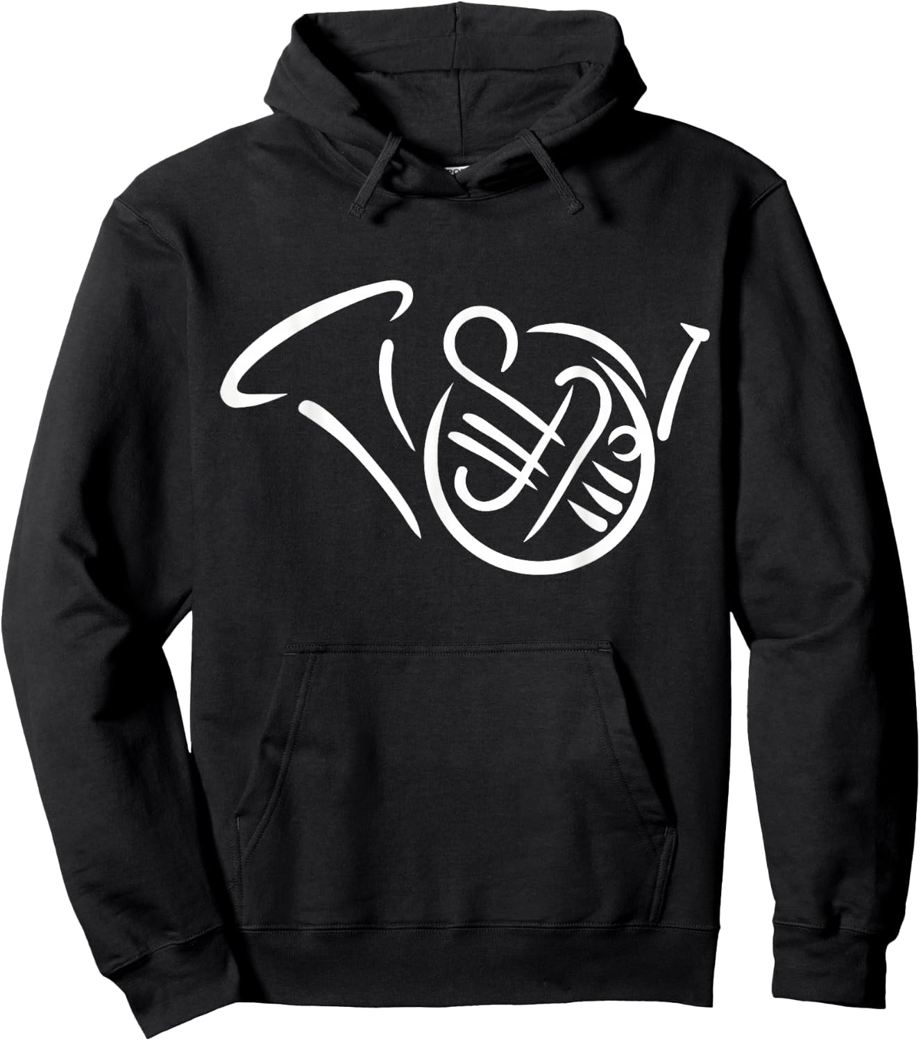 Bugle french horn Hoodie - Hoodie | Black