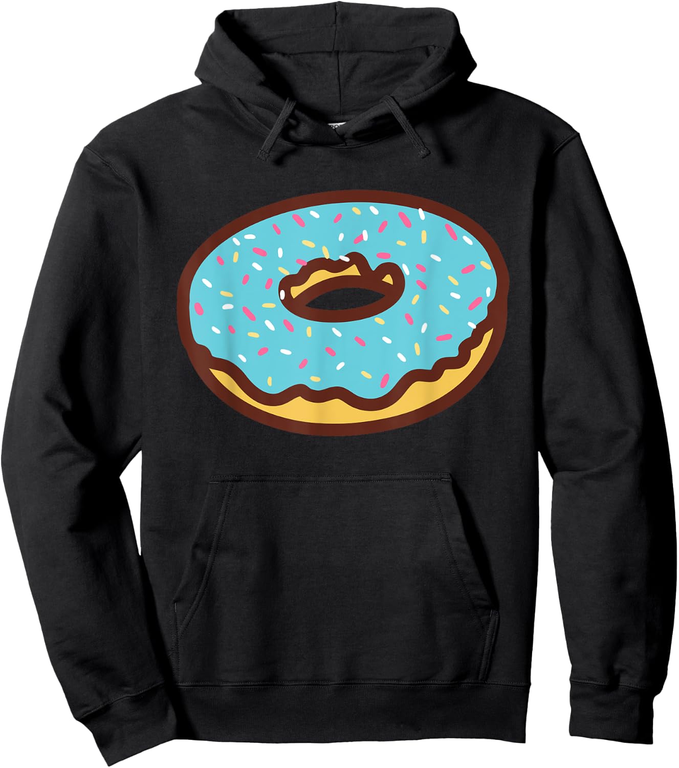 Funny Donut Lover Doughnut Men Women Kids Toddler Gift Hoodie - Hoodie | Black