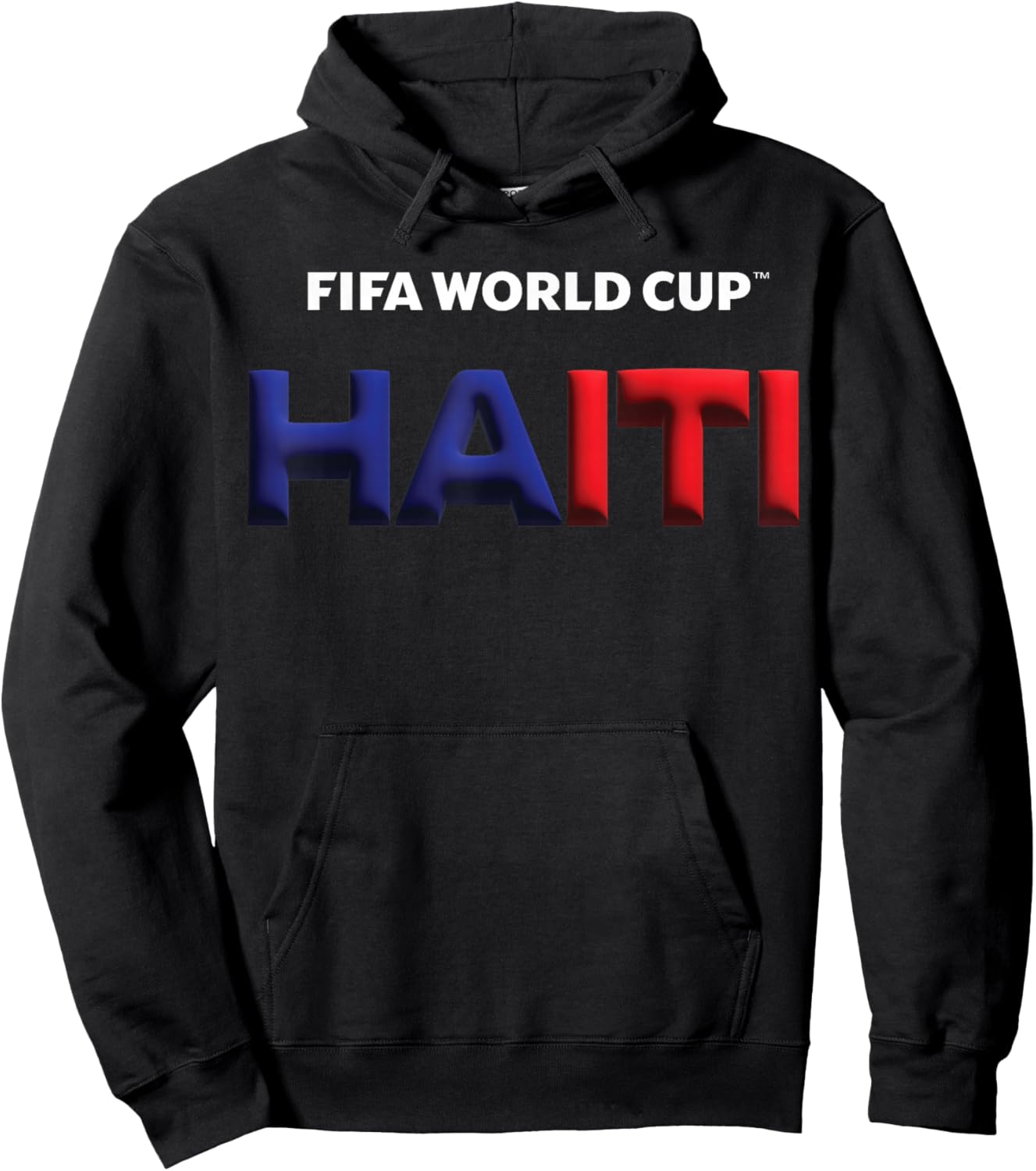 FIFA World CUP26 Haiti Bubble Color Hoodie - Hoodie | Black