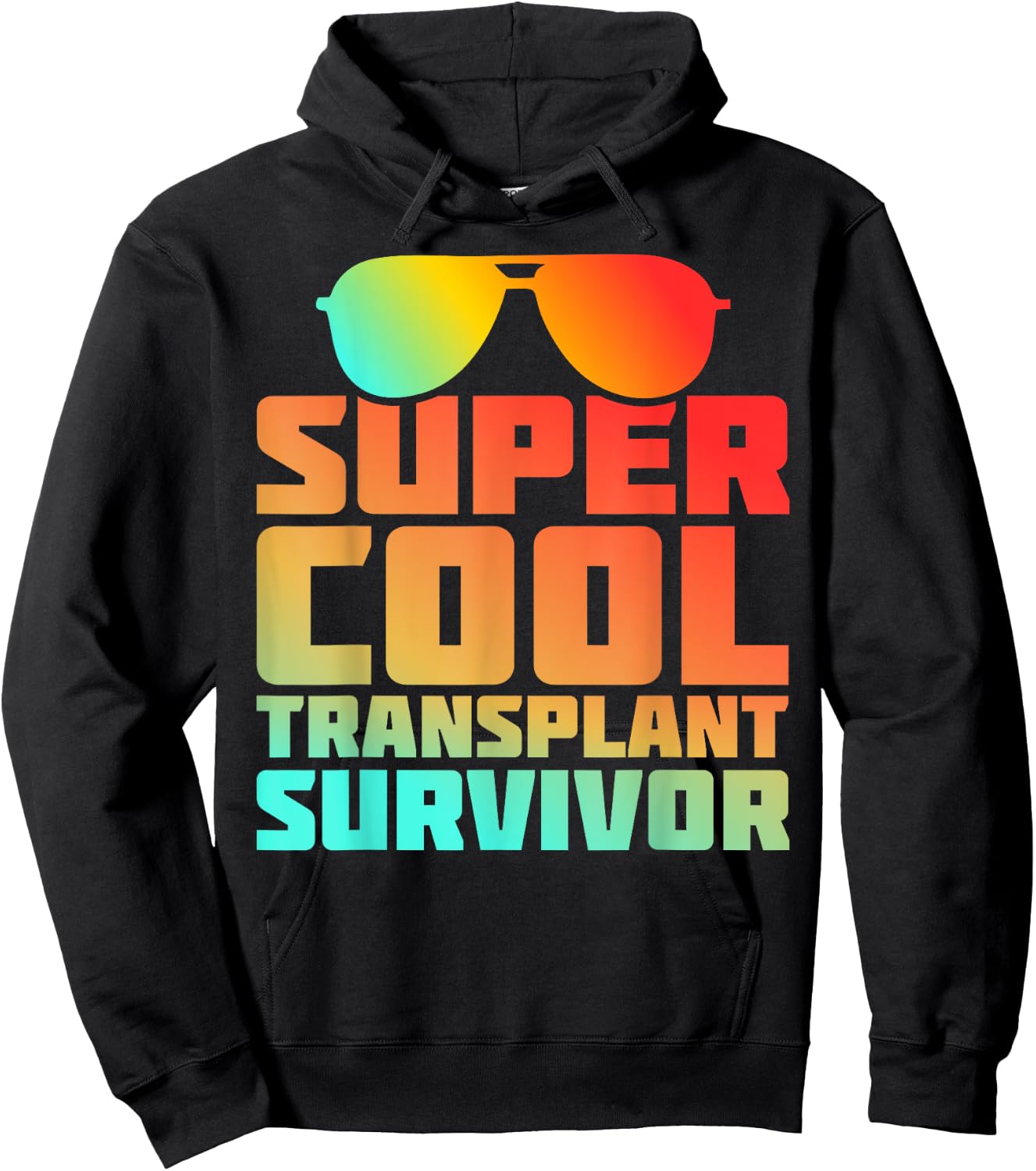 Transplant Survivor Lung Heart Liver Kidney Organ Recipient Hoodie - Hoodie | Black