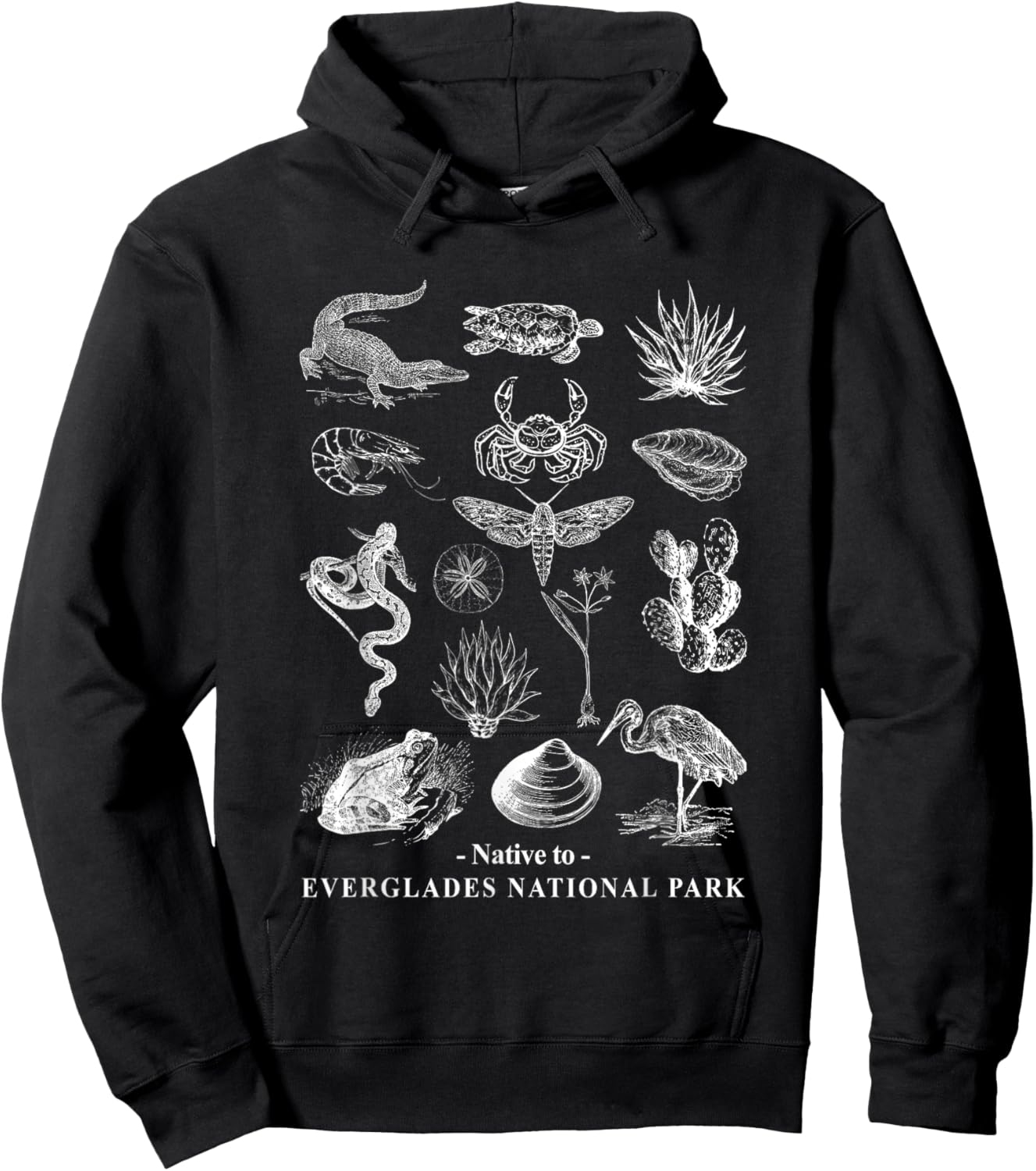 Native To Everglades National Park Nature Lover Camping Hike Hoodie - Hoodie | Black