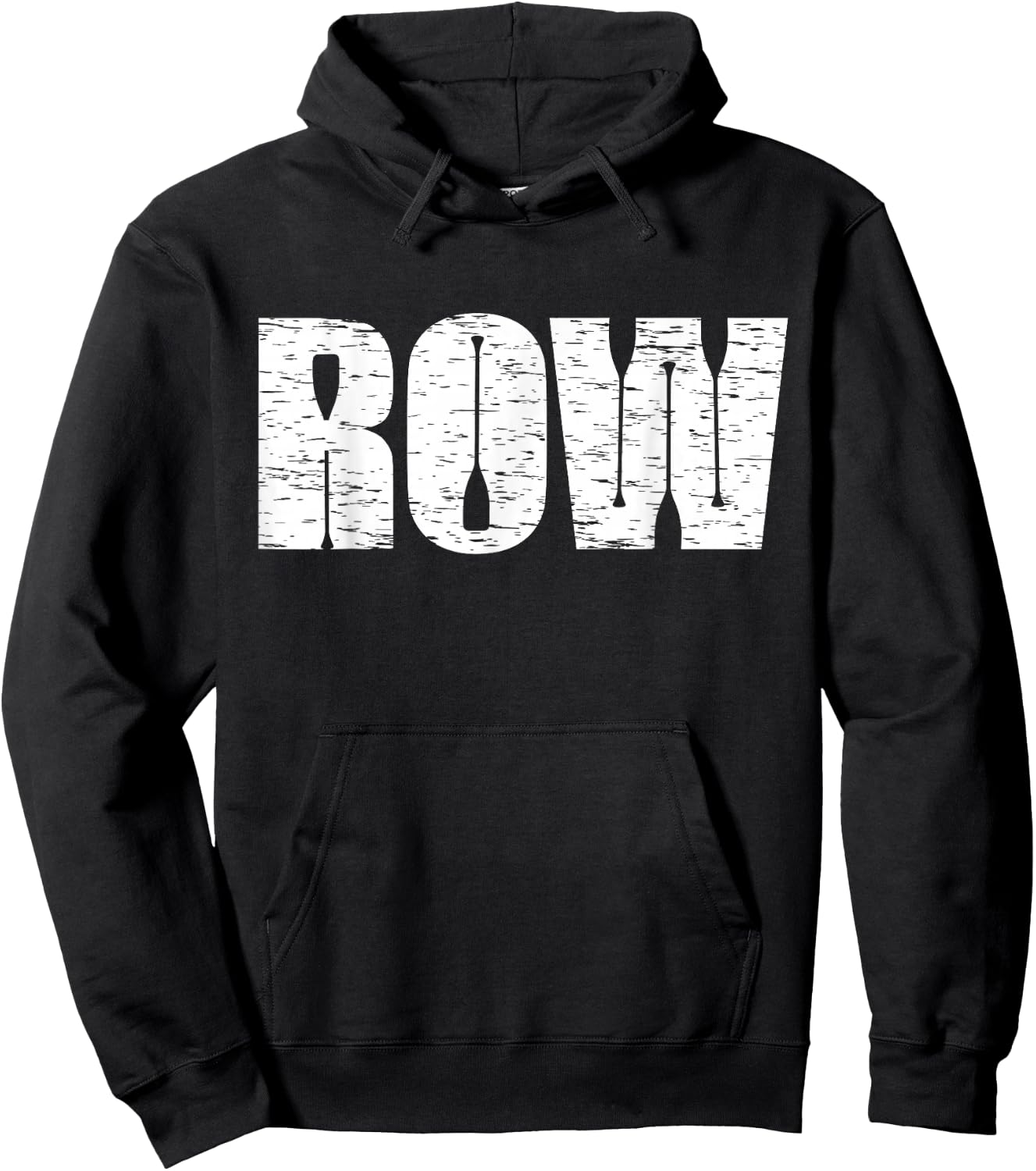 Cool Distressed Row Rowing Funny Rowers Gift Women Hoodie - Hoodie | Black