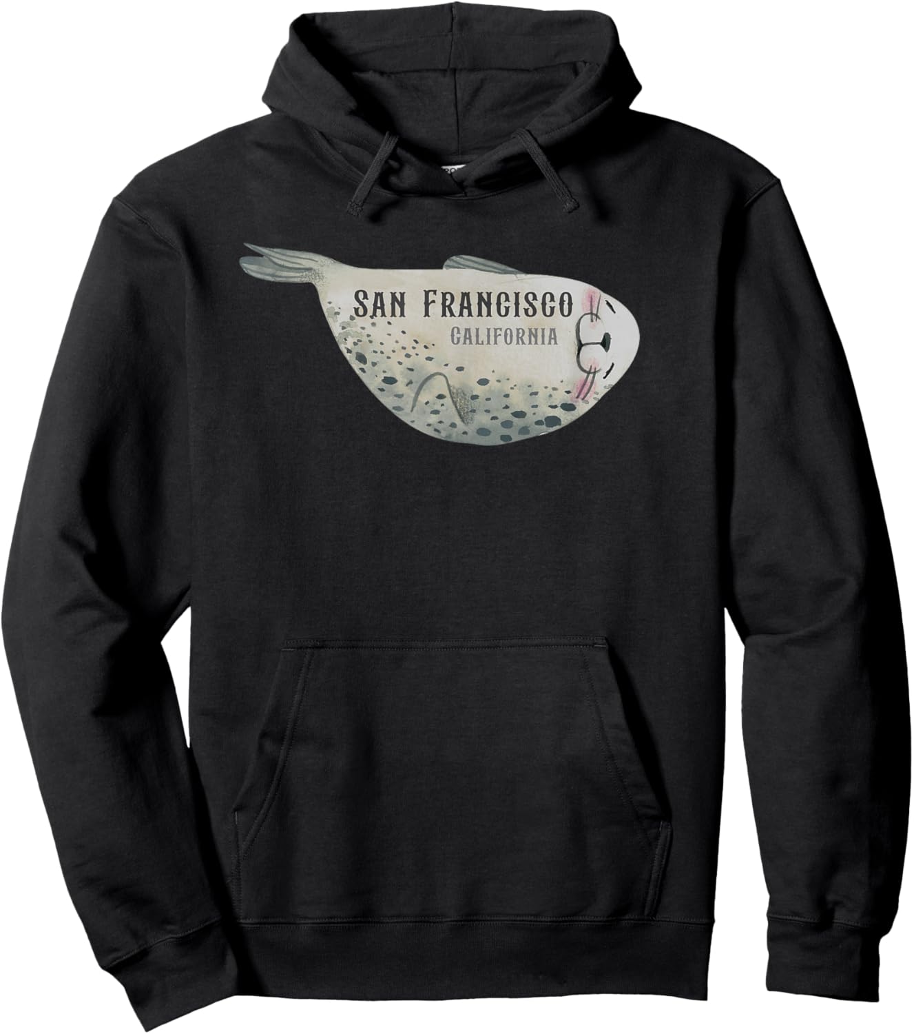 Sea Lions in San Francisco California Hoodie - Hoodie | Black