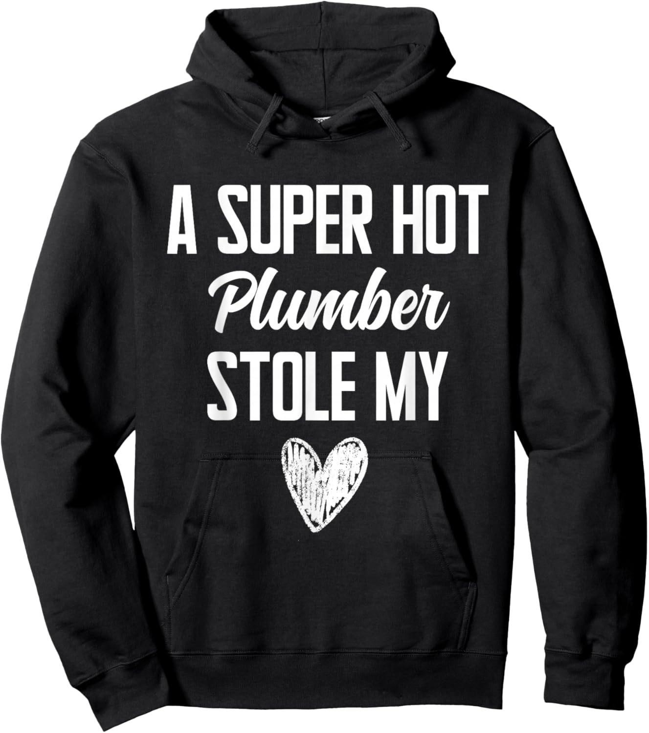 Plumber Boyfriend Girlfriend Stole My Heart Funny Hoodie - Hoodie | Black