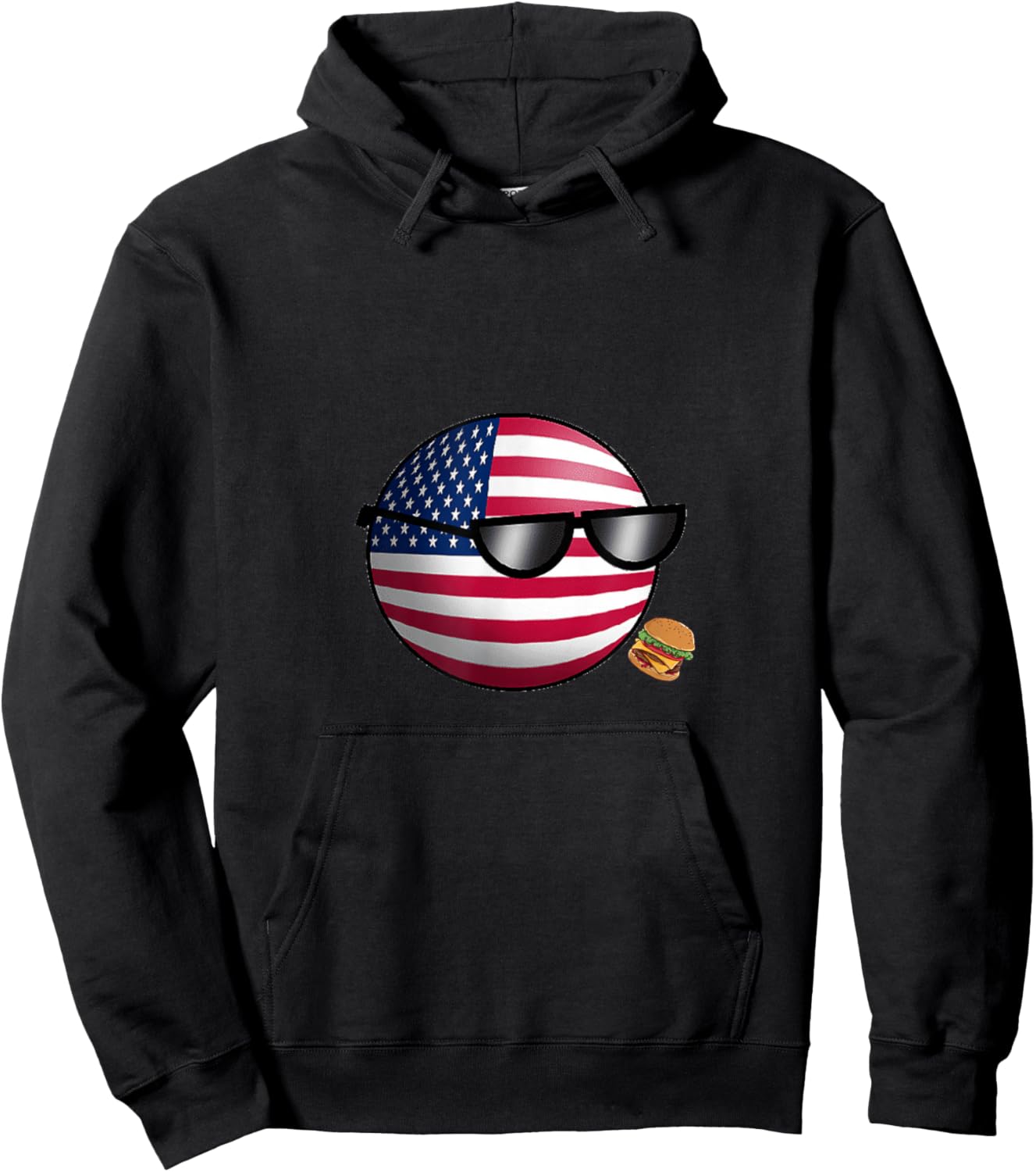Countryballs USA United States Hoodie - Hoodie | Black