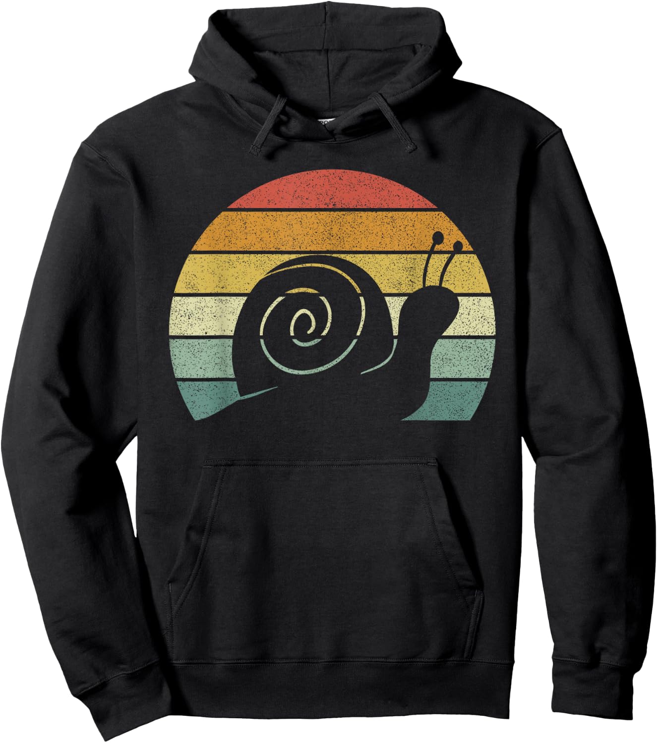 Vintage Retro Snail Shirt Funny Snail Pet Lover Gifts Hoodie - Hoodie | Black