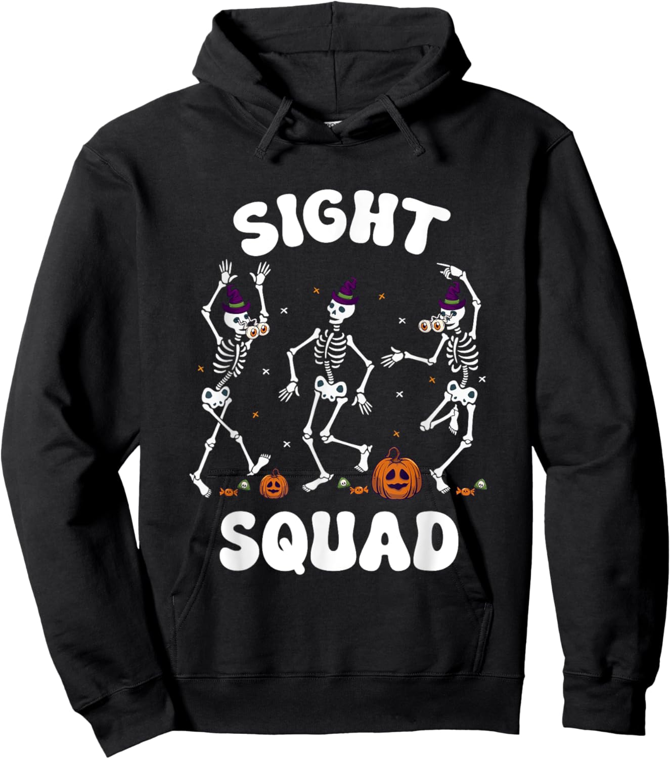 Sight Squad Halloween Eye Doctor Optometry Optician Hoodie - Hoodie | Black