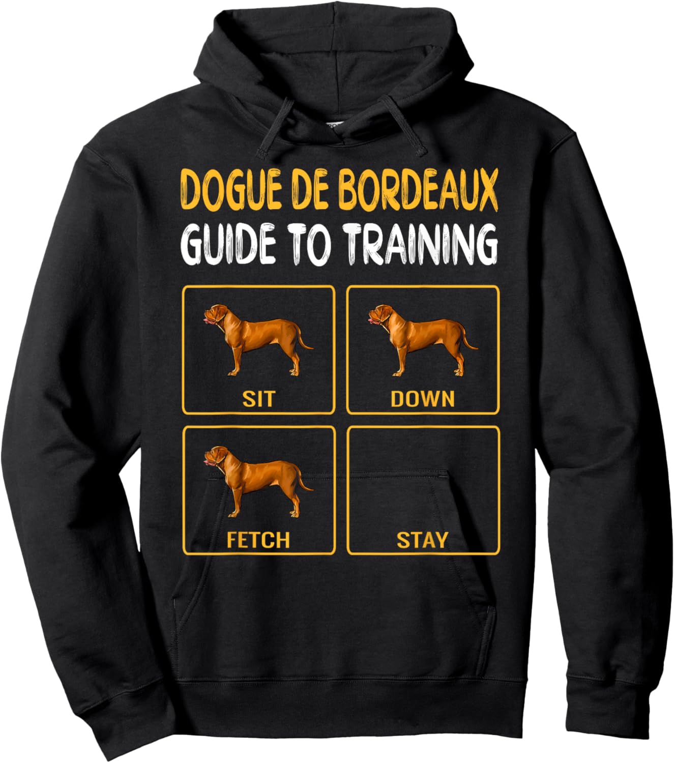 Dogues de Bordeaux Guide To Training Dog Obedience Women Kids Hoodie - Hoodie | Black
