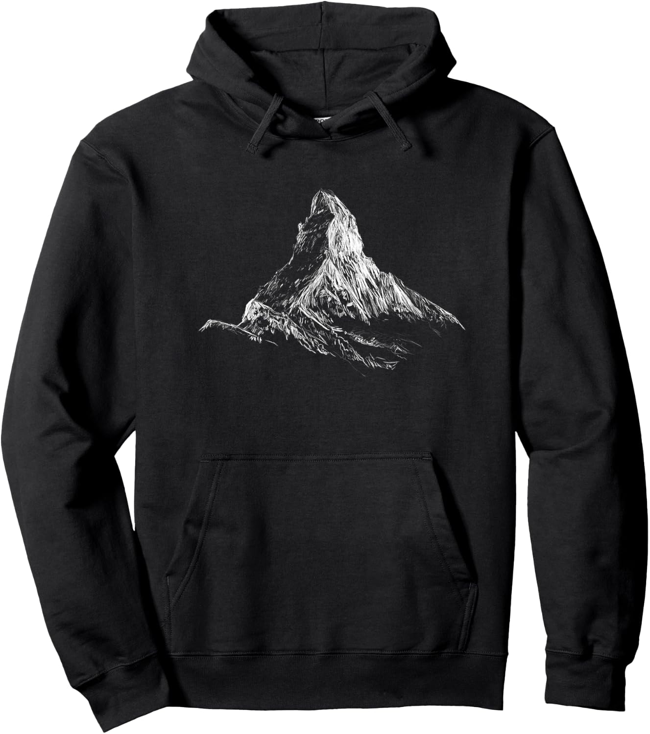 Matterhorn Switzerland Alps Mountains Hiking Climbing Hoodie - Hoodie | Black