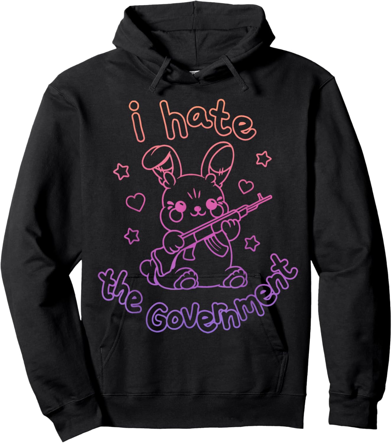 I Hate The Government Hoodie - Hoodie | Black
