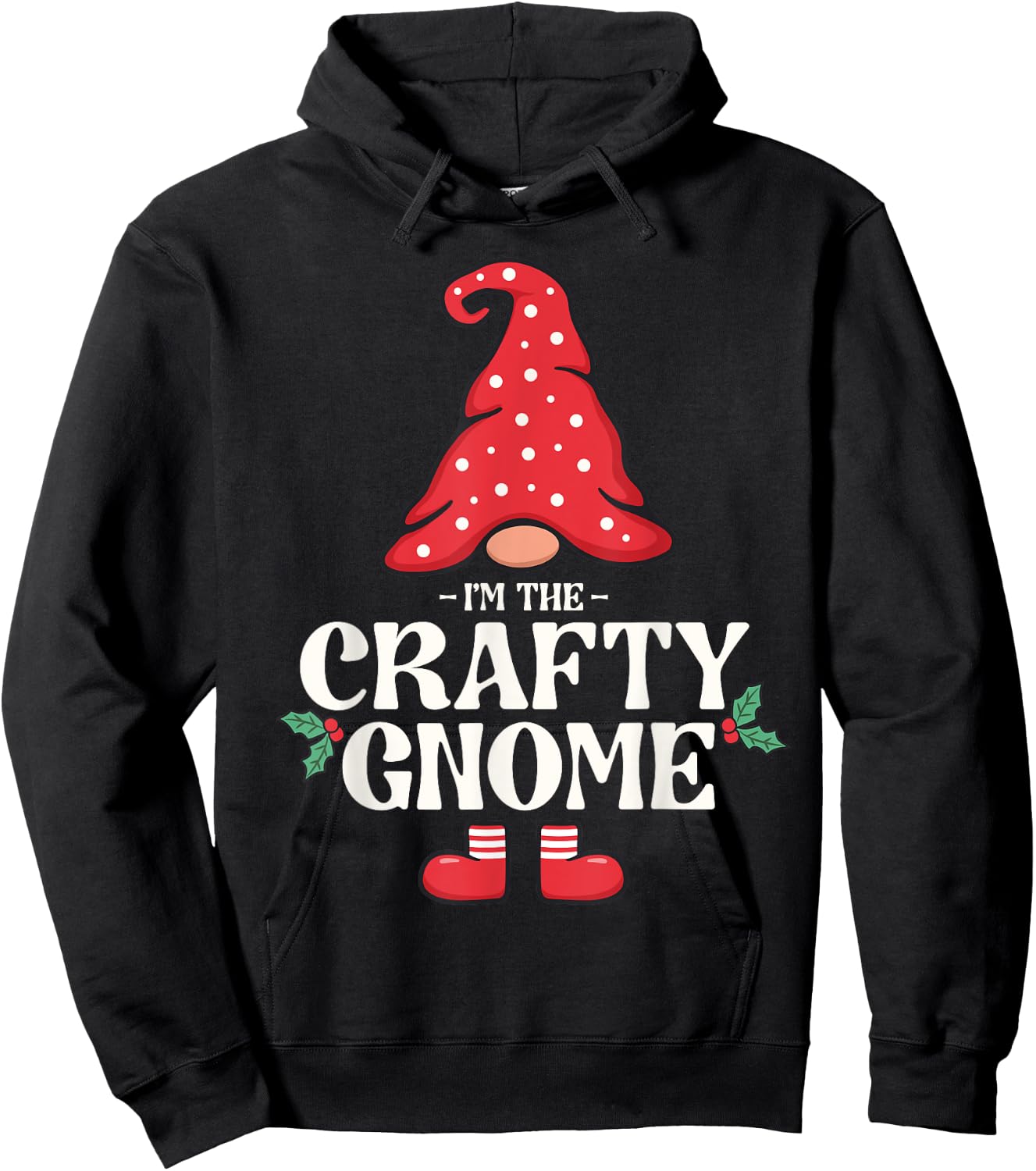The Crafty Gnome Funny Family Matching Group Christmas Hoodie - Hoodie | Black