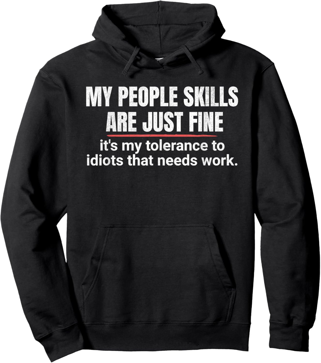 My People Skills Are Fine Hoodie - Hoodie | Black