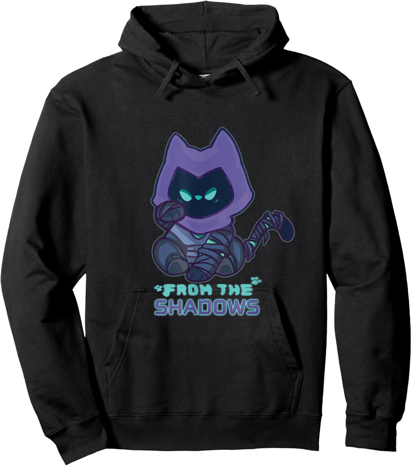 Chibi Omen Cat Valorant Gaming | Cute Hoodie - Hoodie | Black
