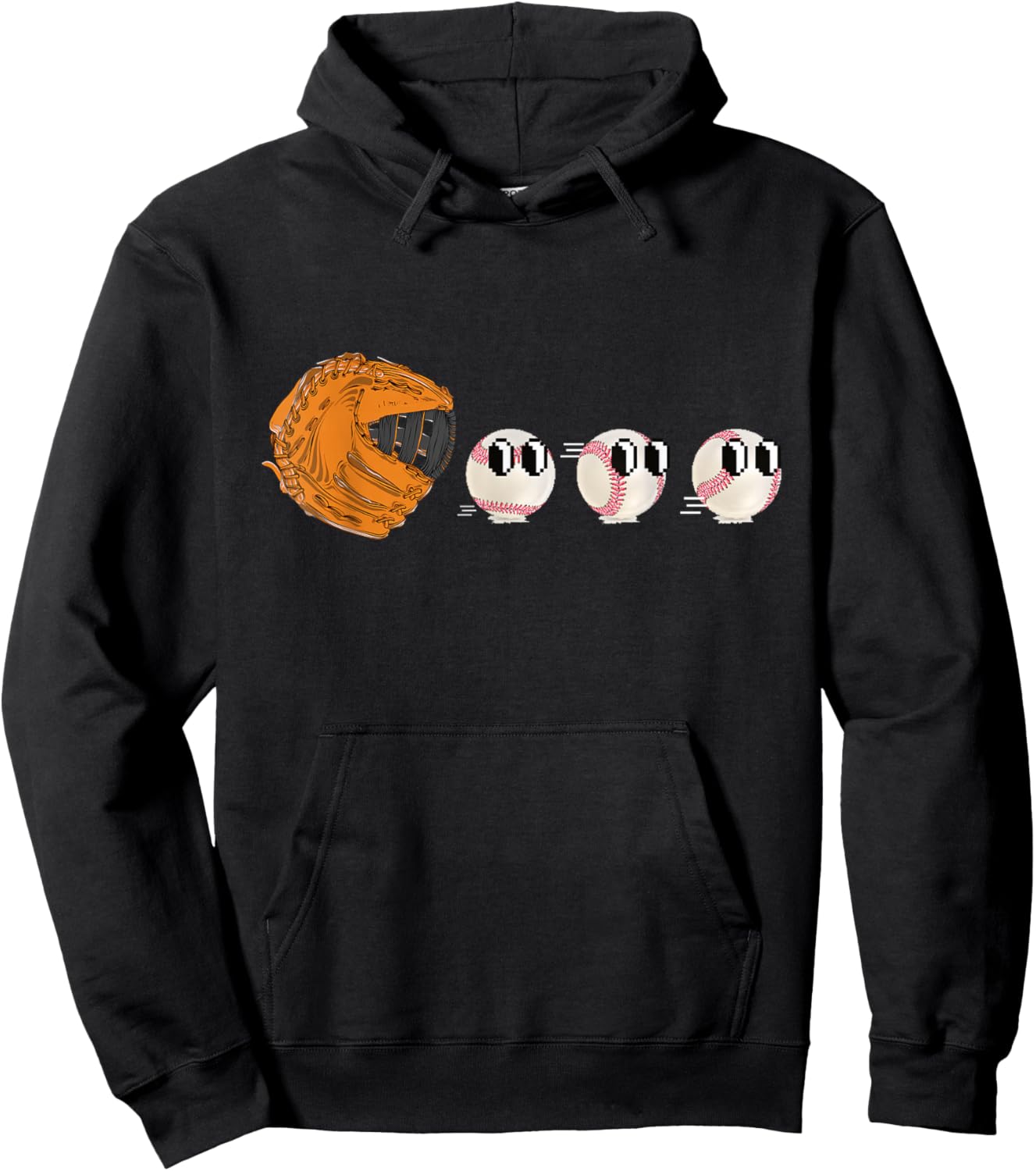 Funny Men Boys Baseball Catcher Hoodie - Hoodie | Black