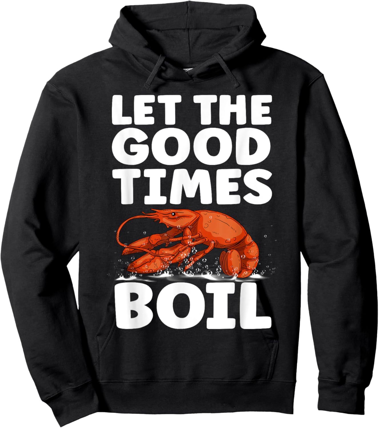 Funny Crawfish Design Women Crawfish Boil Lovers Hoodie - Hoodie | Black