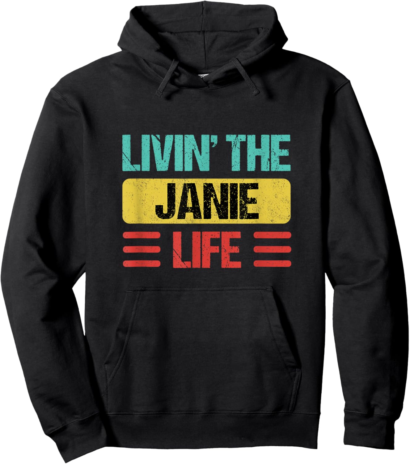 Janie Name Hoodie - Hoodie | Black