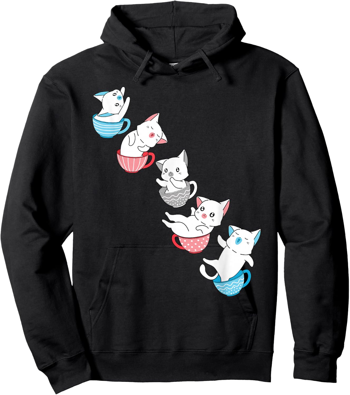 Transgender Flag Trans Pride Cat Animal Proud Transgender Hoodie - Hoodie | Black