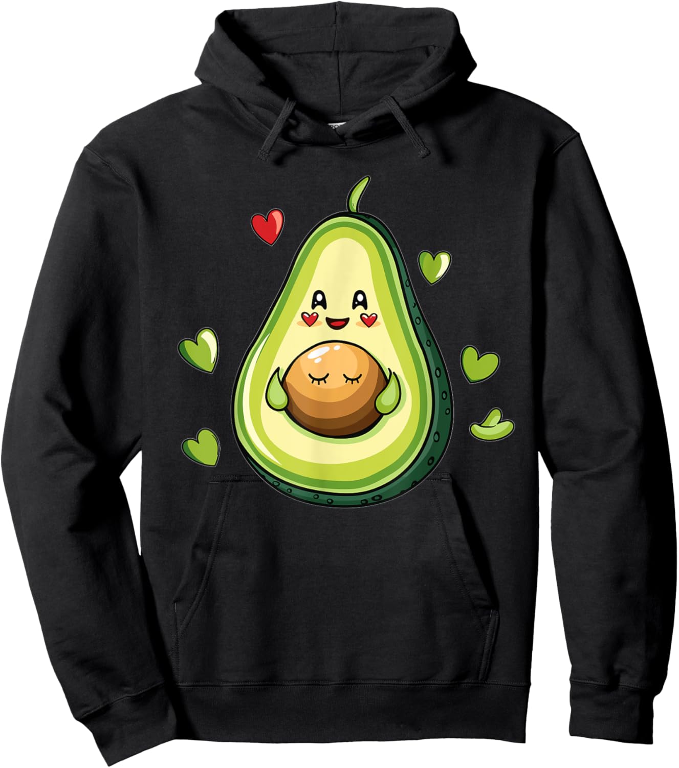 Ästhetische Avocado-Frucht I Avocado Hoodie - Hoodie | Black