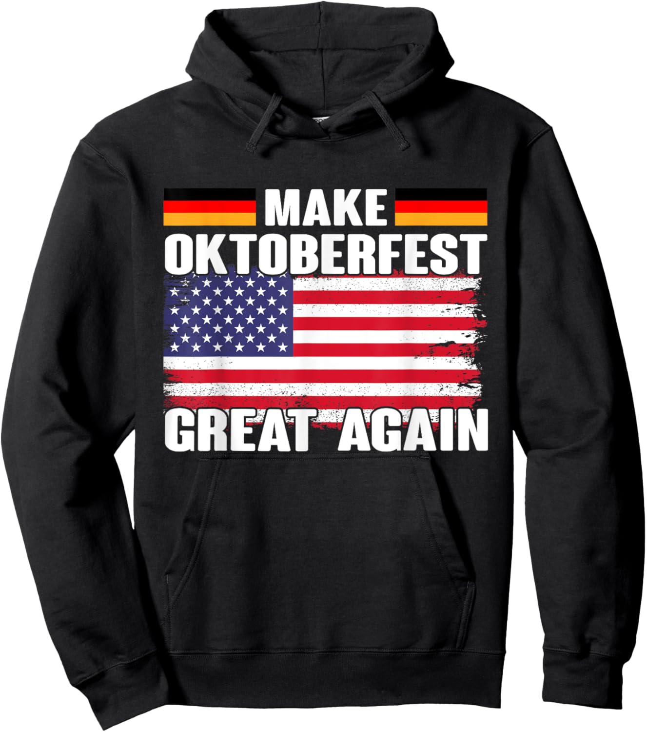 Make Oktoberfest Great again Beerfest Wurstfest Hoodie - Hoodie | Black