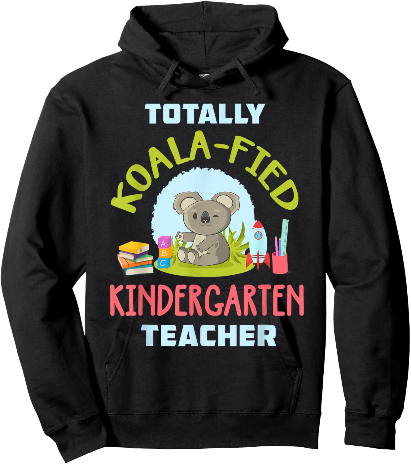 Kindergarten Teacher Shirt Cute Koala Preschool Teacher Gift Hoodie - Hoodie | Black