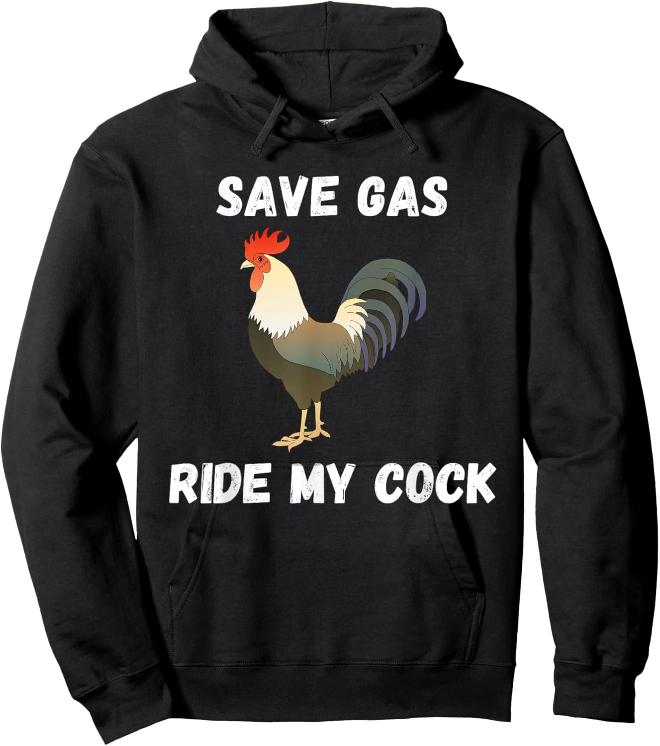 Save Gas Ride My Cock - Rooster Lover Hoodie - Hoodie | Black