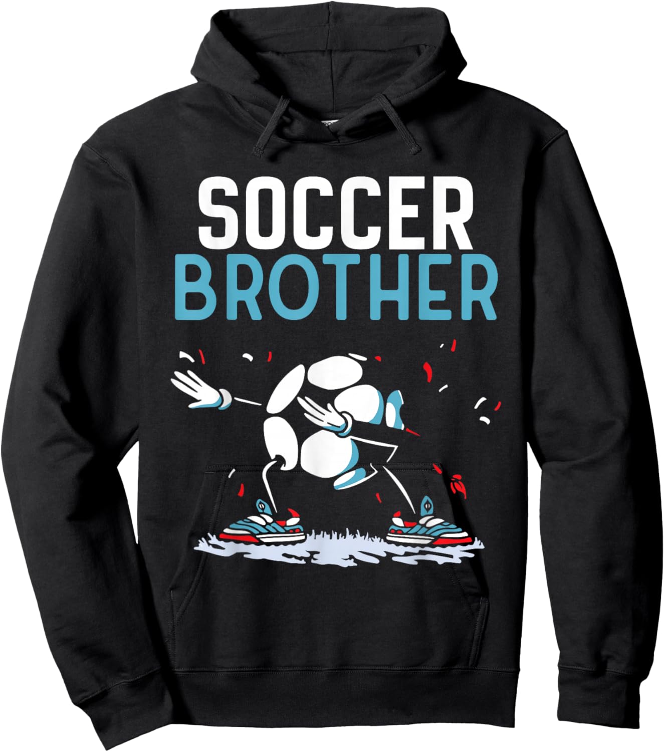 Soccer Brother Match Football Game Player Hoodie - Hoodie | Black