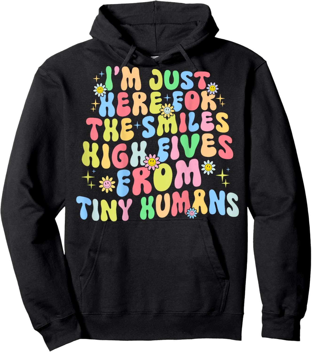 I’m Just here for The smiles High Fives Pediatric Nurse Hoodie - Hoodie | Black