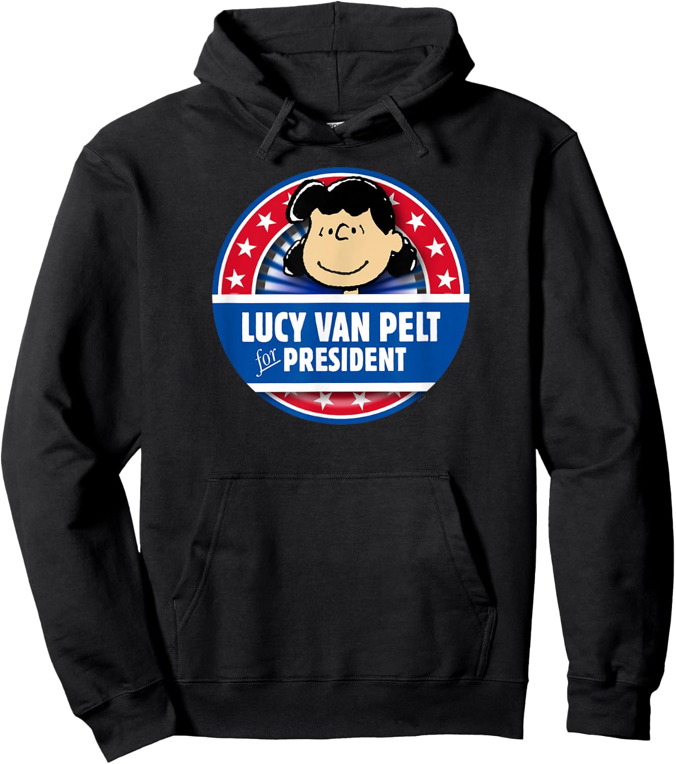 Peanuts Lucy Van Pelt for President Hoodie - Hoodie | Black