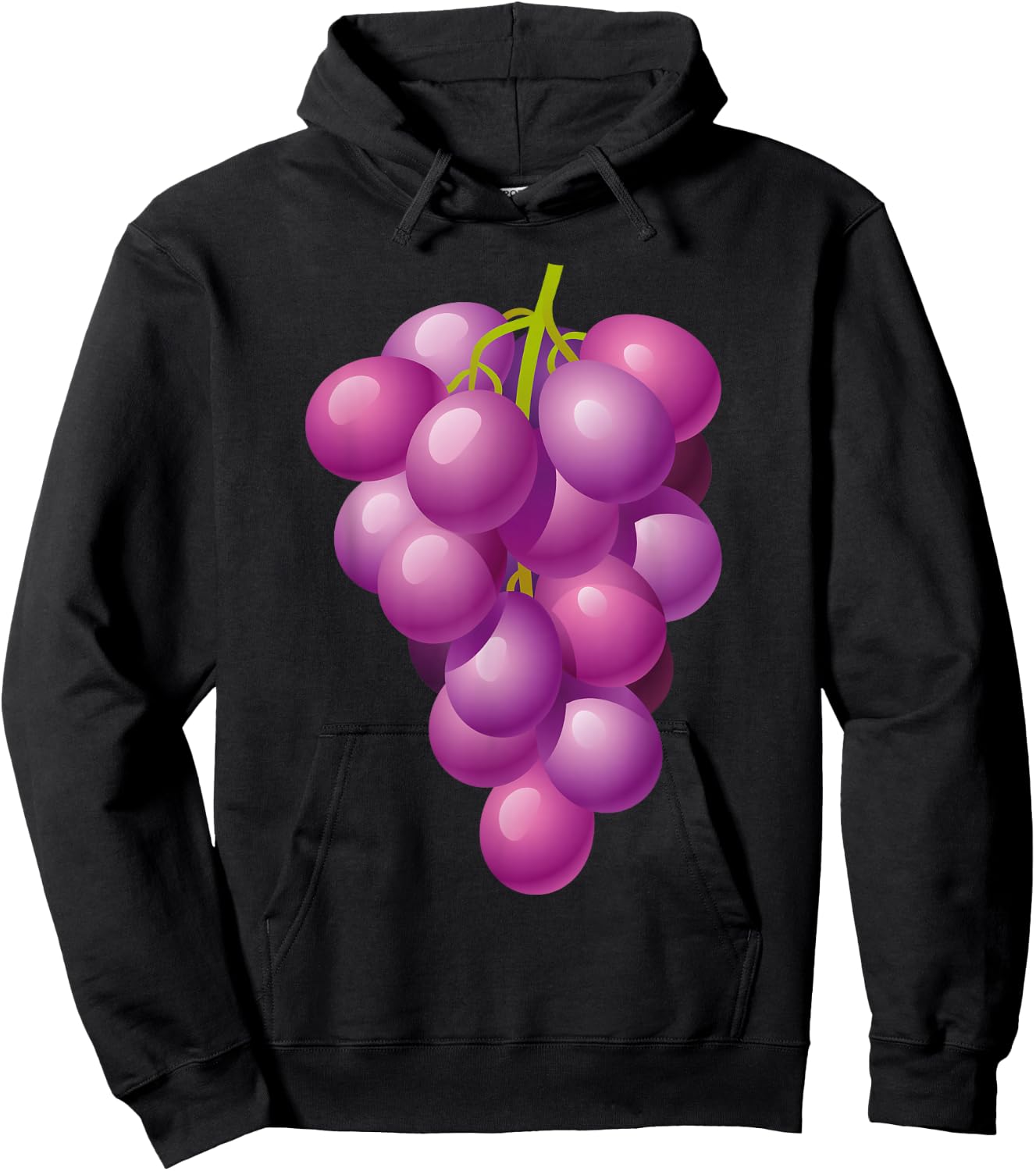 Grapes Shirt Adult Men Women Kids Grapes Costume Hoodie - Hoodie | Black