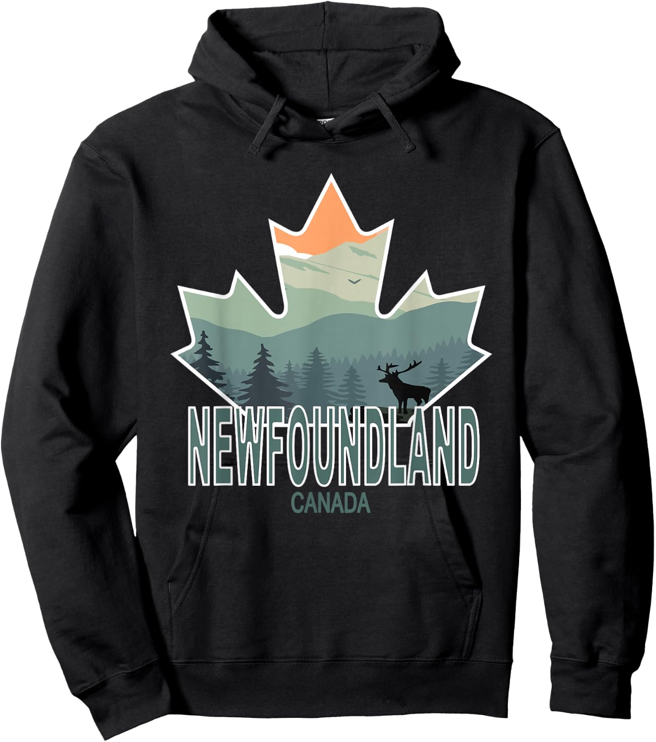 Newfoundland, Canada Hoodie - Hoodie | Black