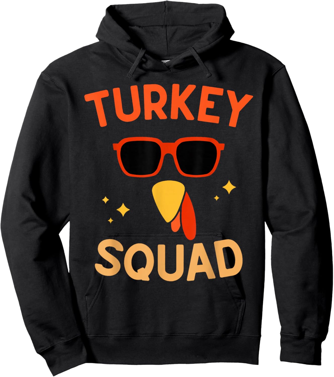 Turkey Squad Thanksgiving Turkey Kid Men Women Hoodie - Hoodie | Black
