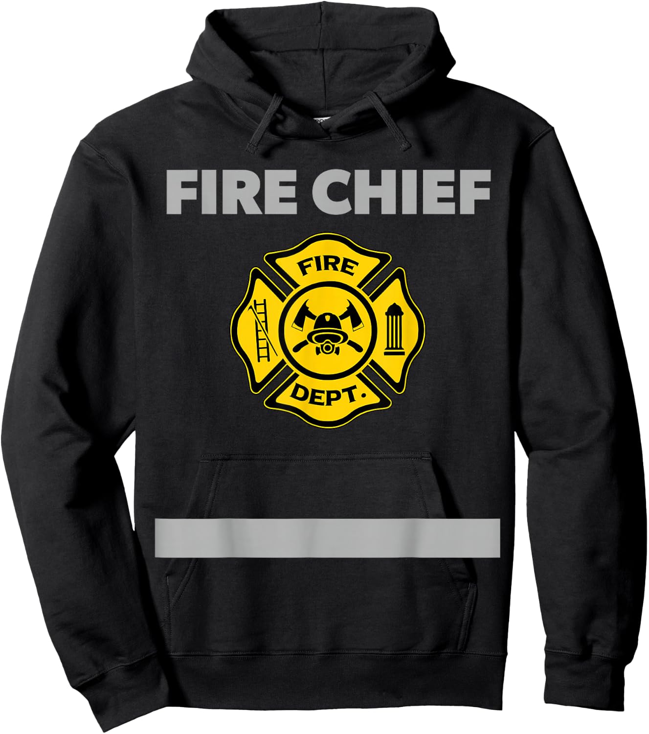 Firefighter Shirt Kids Firefighter Men Fire Chief Hoodie - Hoodie | Black
