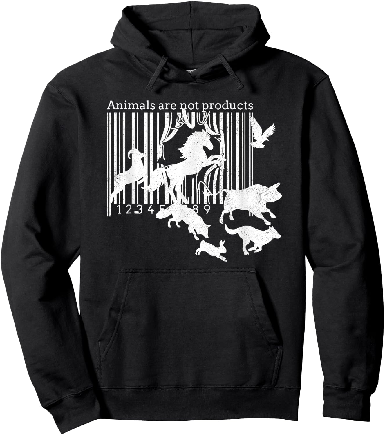 Animals Are Not Products - Vegetarianism - Animal Rights Hoodie - Hoodie | Black