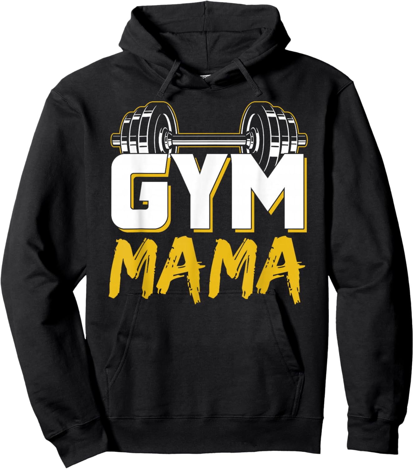 Gym Mama Training Workout Fitness Weightlifting Mom Mother Hoodie - Hoodie | Black