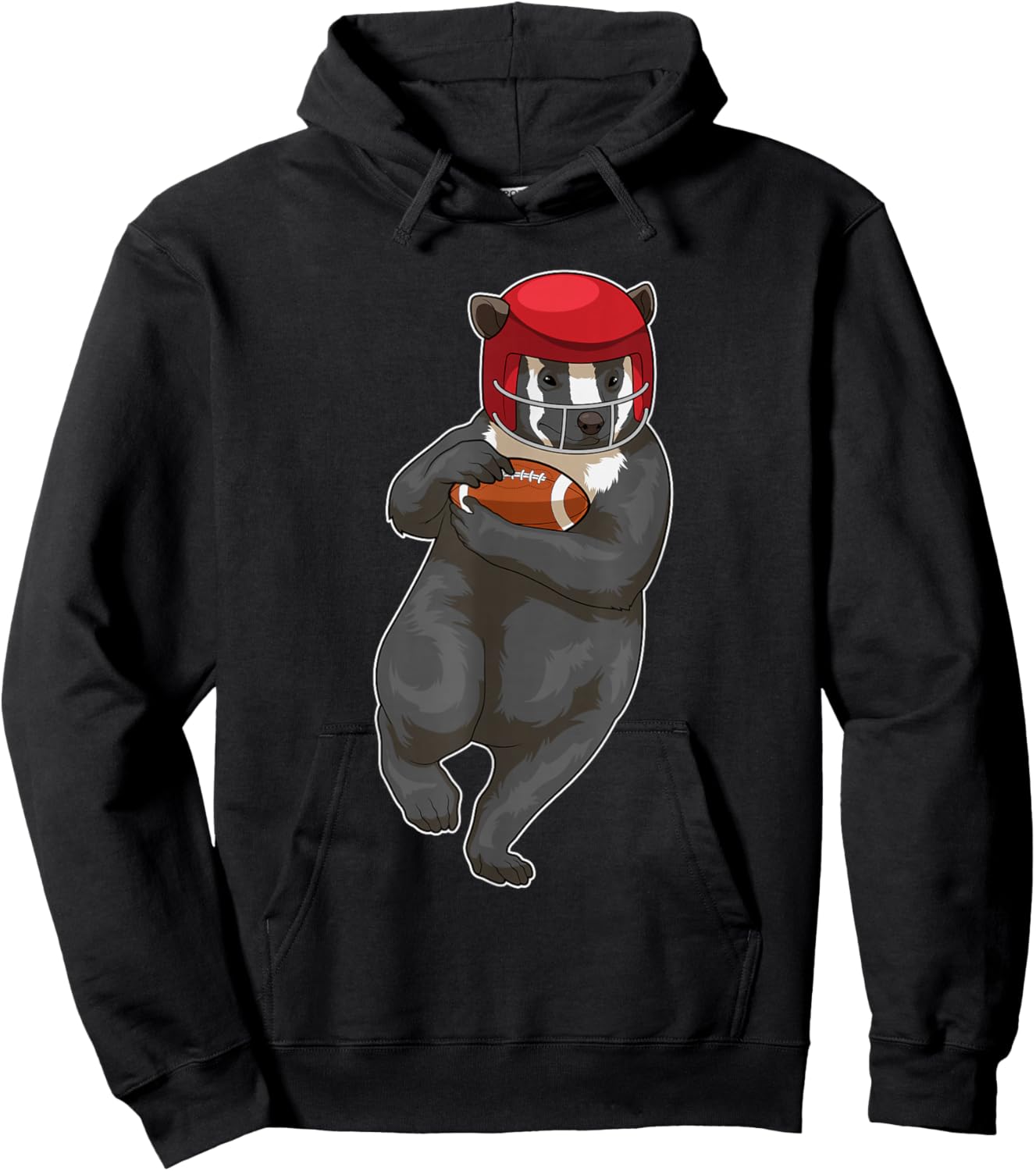 Badger American Football Sports Hoodie - Hoodie | Black