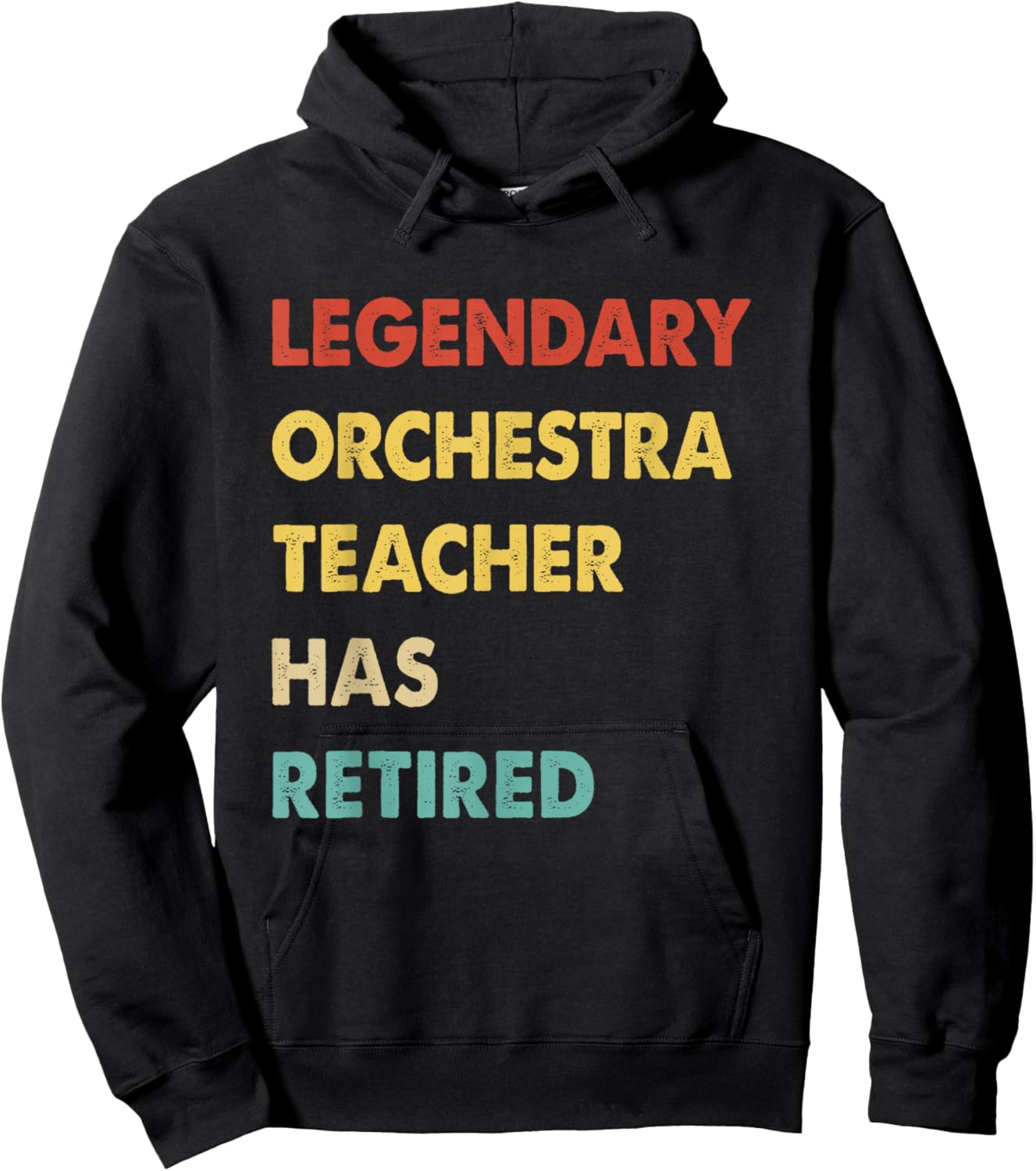 Retro Legendary Orchestra Teacher Has Retired Hoodie - Hoodie | Black