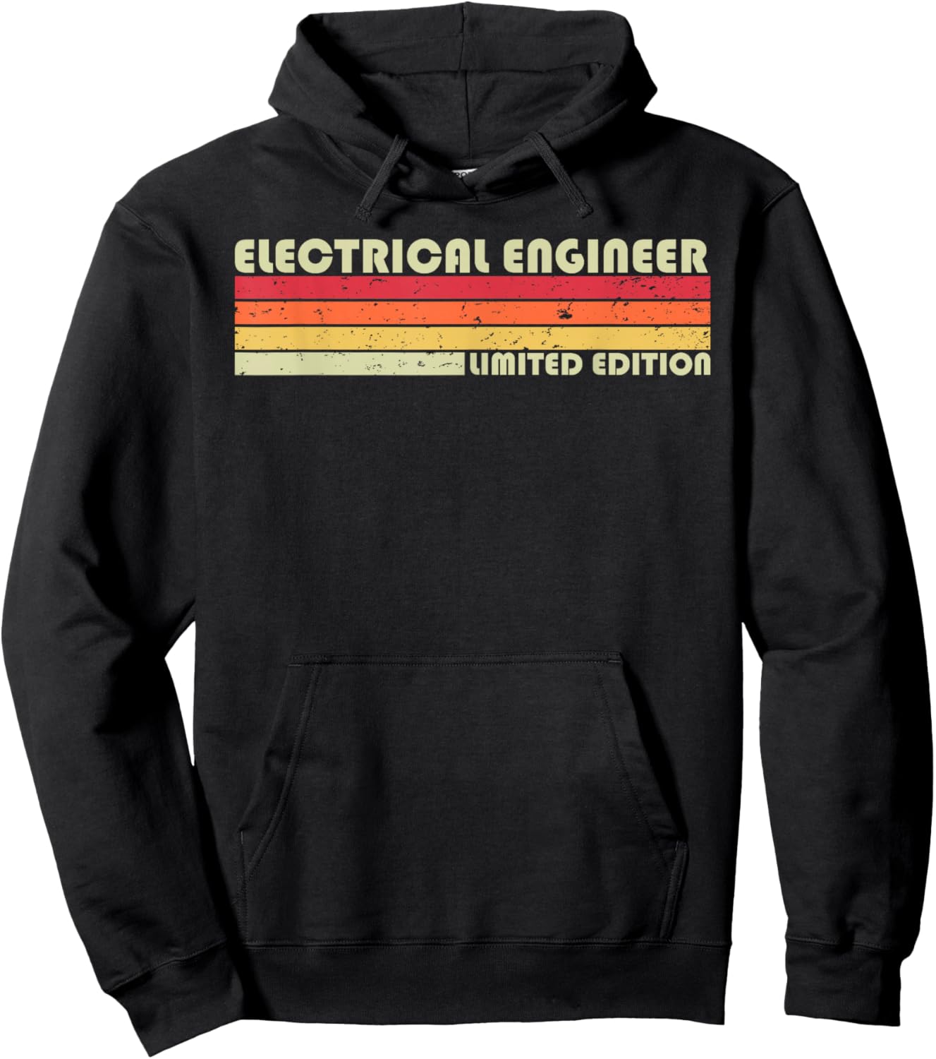 Personal Christmas Retro Vintage Graduation Gifts ELECTRICAL ENGINEER Funny Job Title Birthday Worker Idea -Adult Black Small Hoodie - Hoodie | Black