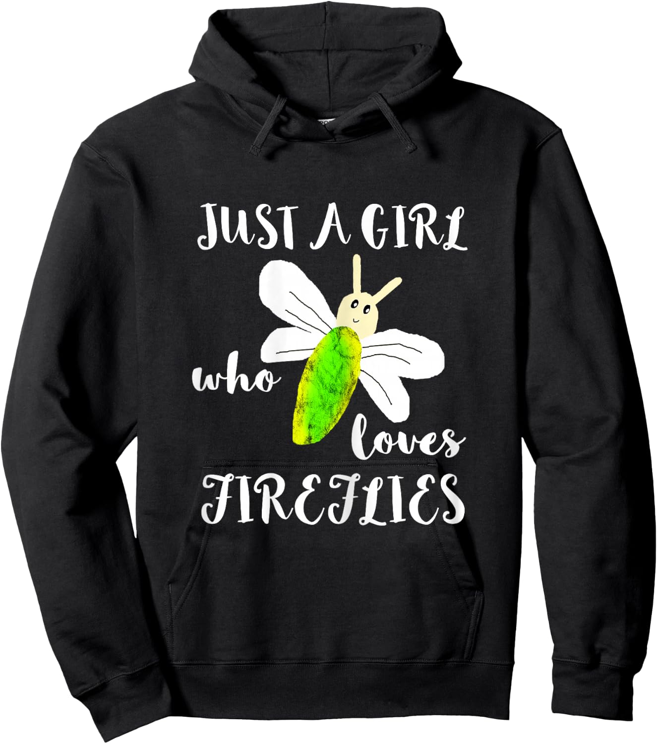 Just A Girl Who Loves Fireflies Lightning Bugs Firefly Shirt Hoodie - Hoodie | Black