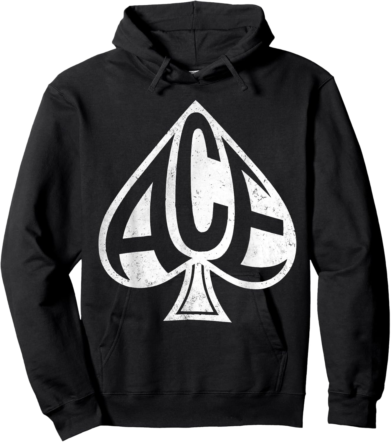 Vintage Ace Spades Texas Hold them Playing Cards Las Vegas Hoodie - Hoodie | Black
